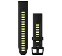 Garmin - Cinturino di ricambio - Bracelet QuickFit 20mm Silicone Noir / Jaune in Silicone - Nero