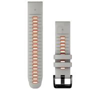 Garmin - Cinturino di ricambio - Bracelet QuickFit 22mm Silicone Gris / Orange in Silicone - Grigio