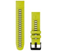 Garmin - Cinturino di ricambio - Bracelet QuickFit 22mm Silicone Jaune / Graphite in Silicone - Giallo