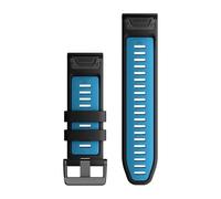 Garmin Cinturino In Silicone Quickfit 26 Mm Black / Cirrus Blue