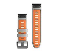 Garmin Cinturino In Silicone Quickfit 26 Mm Fog Gray / Ember Orange