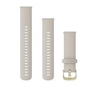 Garmin Cinturino Originale, 18mm, Sgancio rapido, Silicone, Light Sand & Light Gold