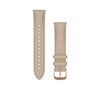 Garmin Cinturino Quick Release 20mm - Pelle, Light Sand Italian e 18K Rose Gold PVD