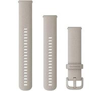 Garmin Cinturino Originale, 20mm, Sgancio rapido, Silicone, Ivory & Cream Gold