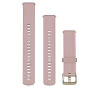 Garmin Cinturino Originale serie Forerunner 255S, 265S, Venu 3S, 2S, vivoactive 4S e vivomove 3S, 18mm, Sgancio rapido, Silicone, Dust Rose & Soft Gold