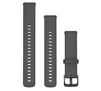 Garmin Cinturino Originale serie Forerunner 255S, 265S, Venu 3S, 2S, vivoactive 4S e vivomove 3S, 18mm, Sgancio rapido, Silicone, Pebble Grey & Slate