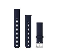 Garmin Cinturino Originale serie Venu 2, Forerunner 255, 745 e vivoactive 4, 22mm, Sgancio rapido, Silicone, Midnight Blue & Silver