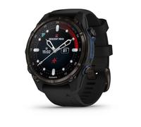 Garmin Descent Mk3i 43mm Carbon Grey DLC Titanium Smartwatch con Cinturino in Silicone, Nero