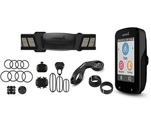 Garmin Edge 820 GPS Bike Computer Touchscreen con Bundle Cardio e Sensori Cadenza/Velocità, Mappa Europa, Smart Notification, Connessione ANT+ e WiFi, Nero/Grigio