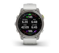 Garmin epix Gen 2, smartwatch attivo premium, funzioni salute e benessere, display AMOLED touchscreen, orologio avventura con funzioni avanzate, titanio bianco