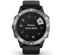 Garmin Fenix 6 GPS Smartwach Multisport, Cassa 47 mm, Nero con Ghiera Silver