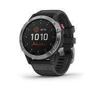 Garmin fēnix 6 Solar - GPS Smartwatch Multisport 47mm, Display 1,3”, HR e saturazione ossigeno al polso, Pagamento contactless Garmin Pay, Schermo Solar Power Glass, Colore Nero/Siver