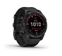 Garmin fēnix 7 Solar, Smartwatch con ricarica solare, 47mm, Display 1,3", Touchscreen, +30 Sport, GNSS multi-band, Cardio, SpO2, Mappe, Musica, Garmin Pay, Autonomia 22 giorni (Slate Gray & Black)
