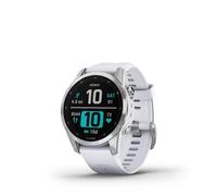 Garmin fēnix 7S, Smartwatch, 42mm, Display 1,2", Touchscreen, +30 Sport, GNSS multibanda, Cardio, SpO2, Mappe, Musica, Garmin Pay, Autonomia 11 giorni (Silver & Whitestone)