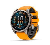 Garmin fēnix® 8 - 47 mm, AMOLED, Sapphire, Premium Multisport GPS Smartwatch, lunga durata della batteria, Dive-rated, torcia a LED integrata, titanio con banda Spark Orange/grafite