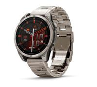 Garmin Fenix 8-47 mm, AMOLED, ZAFFIRO TITANIO NUDO, FASCIA IN GRAFITE CONTENITANIO PIÙ FASCIA IN SILICONE GRAFITE
