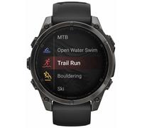 GARMIN Fenix 8 AMOLED Sapphire Titanio 47mm Cinturino Black/pebble grey art.010-02904-21(Anche in comode rate a tasso 0)