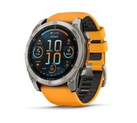 Garmin Fenix 8 Bluetooth GPS 51mm AMOLED Titanio Nero Arancione Unica Resistente all'acqua 10ATM SpO2 Cardio