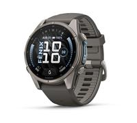 Garmin Fenix 9 - 43 mm, AMOLED Pebble Gray QuickFitÂ®-Silikon-Armband