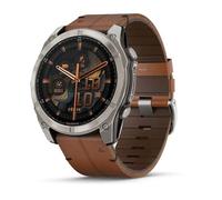 Garmin Fenix - Cinturino in pelle e silicone, 8-51 mm, colore: Nero