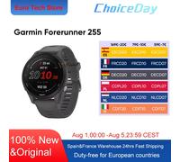 Garmin forerunner 255 Smartwatch nuoto corsa monitoraggio dell'ossigeno nel sangue multifunzione sport all'aria aperta Unisex Grigio ardesia (versione GPS)