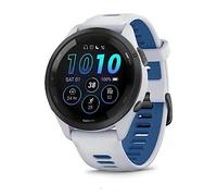 Garmin Forerunner 265 - Orologio intelligente da corsa, display AMOLED colorato, misure di allenamento e informazioni di recupero, pietra bianca e blu marea