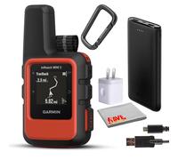 Garmin inReach Mini 2 - Comunicatore satellitare compatto, design leggero e robusto, portatile GPS portatile per escursionismo, dispositivo di messaggistica di testo bidirezionale con accessori (rosso