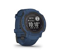 Garmin Instinct 2 Solar, Smartwatch, 45mm, Rugged design, Ricarica solare, Autonomia infinita, +30 app multisport, GPS, Cardio, SpO2, Garmin Pay, Connect IQ (Tidal Blue)