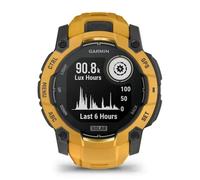 Garmin Instinct 3, Smartwatch, 50mm, Display SOLAR, Lunetta in alluminio, GPS Multi-band, 10ATM, Torcia LED, 90+ App per lo Sport, Pay, Connect IQ, Autonomia 40 giorni (Sunburst)