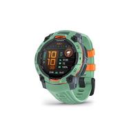Garmin Instinct 3, Smartwatch, 45mm, Display AMOLED 1,2", Lunetta in metallo, 10ATM, GPS Multi-band, Torcia LED, 90+ App per lo Sport, GarminPay, Connect IQ, Autonomia 18 giorni, Neo Tropic