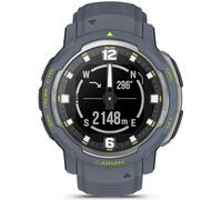 Garmin Instinct Crossover, Smartwatch ibrido, 45mm, Rugged design e Lancette Super Luminova, Autonomia 28 giorni, +30 Sport, GPS, Cardio, SpO2, Activity Tracker (Blue Granite)