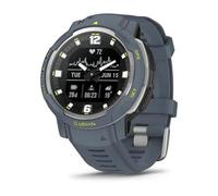 Garmin Instinct Crossover, Smartwatch ibrido, 45mm, Rugged design e Lancette Super Luminova, Autonomia 28 giorni, +30 Sport, GPS, Cardio, SpO2, Activity Tracker (Blue Granite)
