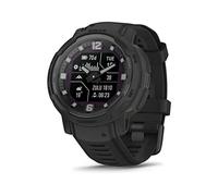 Garmin Instinct Crossover - Solar Tactical, Smartwatch ibrido, 45mm, Ricarica solare, Rugged design e Lancette Super-Luminova, Autonomia 70 giorni, +30 app multisport, GPS, Funzioni tattiche (Black)