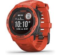 Garmin Instinct Solar, Flame Red - Smartwatch Gps Ultra-Resistente con Ricarica Solare, Cardio, Pulseox, App Multisport, Rosso
