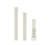 Garmin Lily 2 cinturini di ricambio da 14 mm, in silicone, 2 misure incluse nella confezione, color crema e oro, Hardware color crema e oro, misura unica, Classico