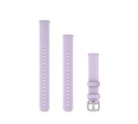 Garmin Lily 2 fasce di ricambio da 14 mm, in silicone, 2 misure incluse nella confezione, gelsomino viola e accessori argentati, gelsomino viola e accessori argentati, taglia unica, classico