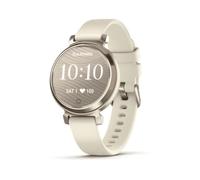 Garmin Lily 2, Smartwatch Elegante e Compatto, 35 mm, Cassa in Metallo, Lente Decorata, Touchscreen, GPS Connesso, Activity Tracker, Cardio, PulseOx, App Fitness e Sport, Cream Gold & Coconut