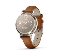 Garmin Lily 2, smartwatch piccolo ed elegante, display nascosto, obiettivo fantasia, durata della batteria fino a 5 giorni, marrone chiaro, Marrone chiaro, 1, Classico