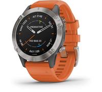 Garmin Orologio Fenix 6 Sapphire Smartwatch Silicone Arancione 47 mm 010-02158-14, regular