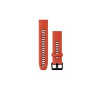 Garmin - Cinturino di ricambio - Bracelet QuickFit 20mm Silicone Rouge / Noir in Silicone - rosso rosso