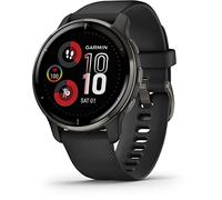 Garmin Venu 2 Plus, Smartwatch AMOLED 1,3", Microfono e cassa, Musica, Garmin Pay, +25 App sport, GPS, Cardio, SpO2 (Slate & Black)