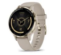 Garmin Venu 3S Bluetooth GPS NFC 41mm AMOLED Oro con Cinturino Beige M Impermeabile 5ATM SpO2