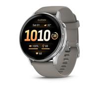Garmin Venu 4, 45mm, Smartwatch per il fitness, Display AMOLED 1,4", Speaker e Microfono, Comandi Vocali, GPS Multi-band, Torcia, 80+ App per lo Sport, Autonomia 12 giorni (Black & Silver)