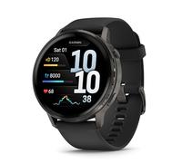 Garmin Venu 4, 45mm, Smartwatch per il fitness, Display AMOLED 1,4", Speaker e Microfono, Comandi Vocali, GPS Multi-band, Torcia, 80+ App per lo Sport, Autonomia 12 giorni (Black & Slate)