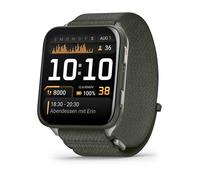 Garmin Venu X1, GPS Smartwatch, Ampio Display AMOLED 2", Torcia LED, Cassa Ultra Sottile da 8 mm, 100 App Sportive Precaricate,Autonomia fino a 8 giorni, Cinturino in Nylon ComfortFit, Moss