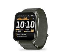 Garmin® Venu® X1, smartwatch GPS sottile e leggero, display AMOLED, funzioni avanzate per la salute e il fitness, muschio con fondello in titanio e cinturino in nylon ComfortFit muschio (rinnovato)