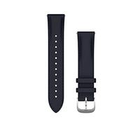 Garmin Viomove Bracciale, Lussuoso, 20 mm, Pelle Italiana Blu Marino, Fibbia Argento
