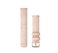 Garmin Viomove Braccialetto, Stile 20 mm, Tessuto Rosa Cipria Fibbia Oro Chiaro
