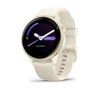 Garmin vívoactive 6, Smartwatch AMOLED 1,2" (2.000 nit), Cassa 42mm, Musica, Pay, +80 Sport, GPS, Cardio, Coach, Dinamiche di corsa, App Mobility, Autonomia 11 giorni (Bone & Lunar Gold)