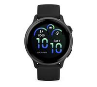 Garmin vívoactive 6, Smartwatch AMOLED 1,2" (2.000 nit), Cassa 42mm, Musica, Pay, +80 Sport, GPS, Cardio, Coach, Dinamiche di corsa, App Mobility, Autonomia 11 giorni (Black & Slate)